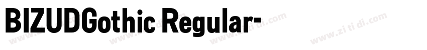 BIZUDGothic Regular字体转换